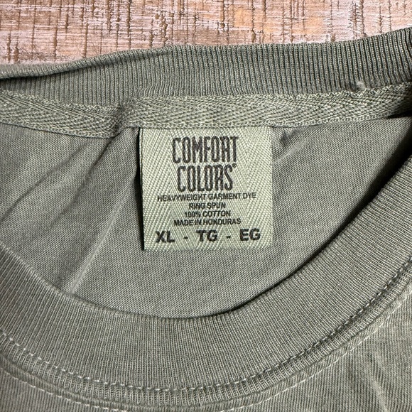 Comfort Colors Green Halloween Bear Tee - Picture 4 of 6